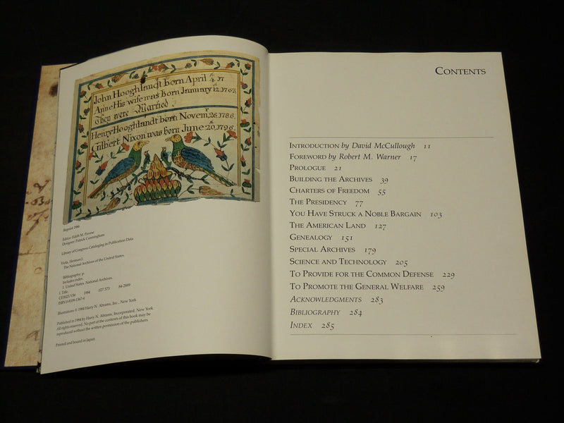 1986 THE NATIONAL ARCHIVES OF THE UNITED STATES BOOK BY HERMAN J. VIOLA- KD 5917