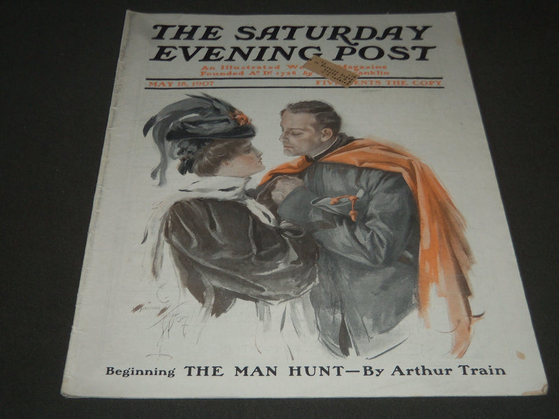 1907 MAY 18 THE SATURDAY EVENING POST MAGAZINE - HARRISON FISHER COVER - SP 1012