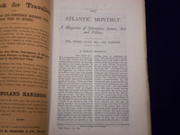 1873 THE ATLANTIC MONTHLY MAGAZINE LOT OF 12 COMPLETE YEAR - WHITTER - WR 307
