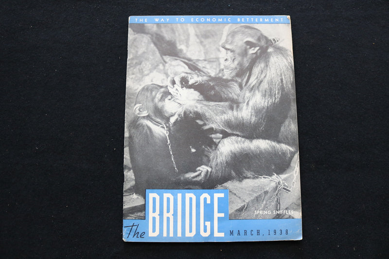 1938 MARCH THE BRIDGE MAGAZINE - SPRING SNIFFLES COVER - SP 4925Q