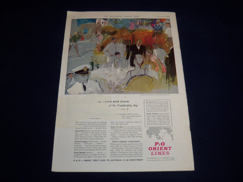 1960 AUGUST 13 ILLUSTRATED LONDON NEWS MAGAZINE - PRINCE ANDREW - E 8053