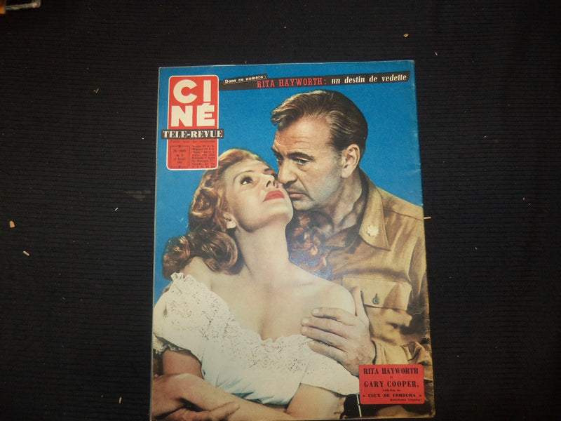 1959 JULY 17 CINE REVUE FRENCH MAGAZINE - ROSSANA SCHIAFFINO COVER - E 24761