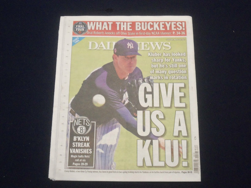 2021 MARCH 20 NEW YORK DAILY NEWS NEWSPAPER-BIDEN OK AFTER SLIP ON AIR FORCE ONE