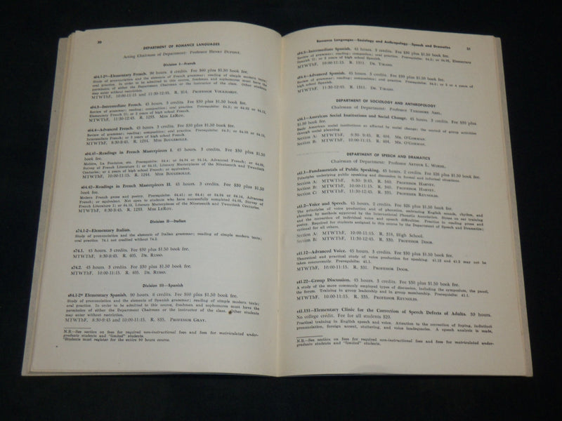 1952-1960 HUNTER COLLEGE CITY OF NEW YORK BULLETINS LOT OF 6 - O 2387