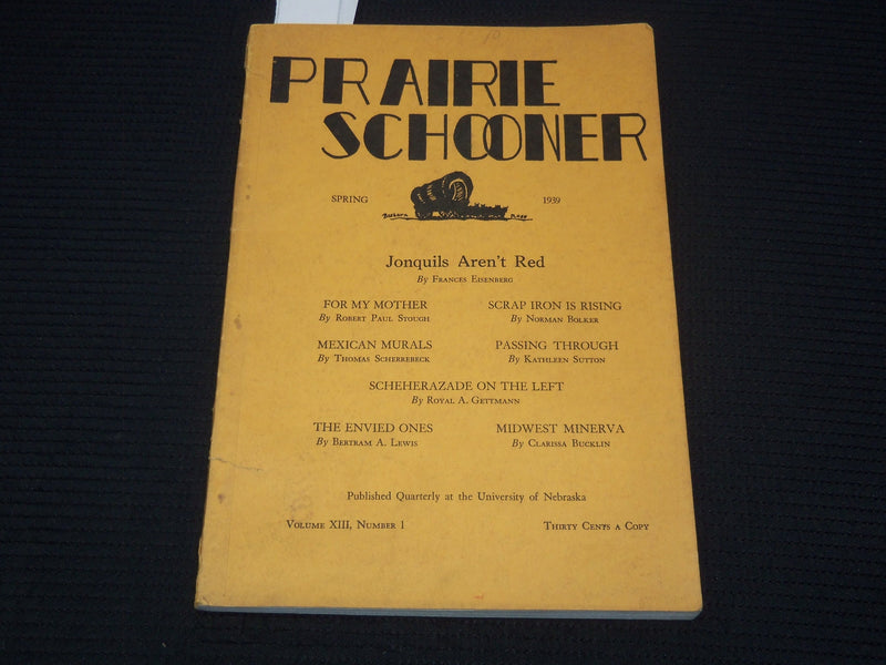 1939 SPRING PRARIE SCHOONER QUARTERLY MAGAZINE - FRANCES EISENBERG - K 2106