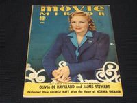 1940 APRIL MOVIE MIRROR MAGAZINE - MADELEINE CARROLL FRONT COVER - E 16177