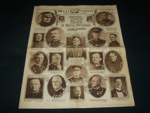 1918 DEC 22 NEW YORK WORLD PICTURES GRAVURE SECTION - AMERICAN GENERALS- NP 5421