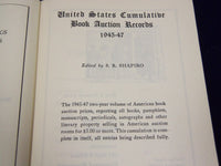 1940-1950 UNITED STATES CUMULATIVE BOOK AUCTION RECORDS LOT OF 4 - KD 1377