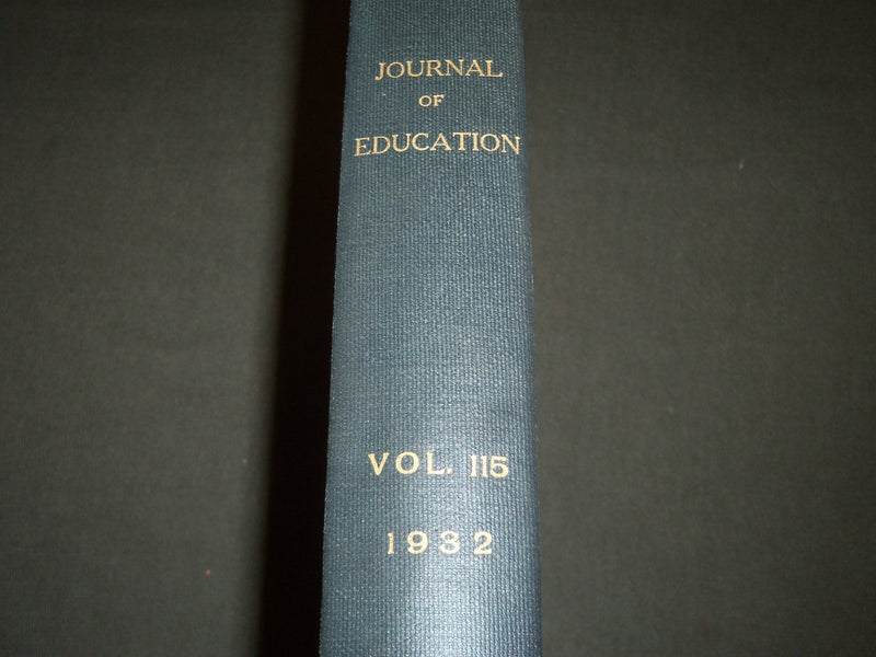 1932 JANUARY-DECEMBER JOURNAL OF EDUCATION BOUND VOLUME - R 885