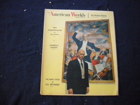 1960 FEBRUARY 7 THE AMERICAN WEEKLY NEWSPAPER SECTION - YUL BRYNNER - NP 6017