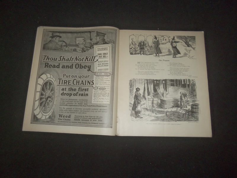 1921 JANUARY 20 LIFE MAGAZINE - BLUE SUNDAY NUMBER - O PERFECT DAY! - L 771O