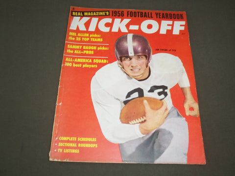 1956 REAL MAGAZINE'S COLLEGE FOOTBALL KICK-OFF MAGAZINE - JIM SWINK - SP 9781