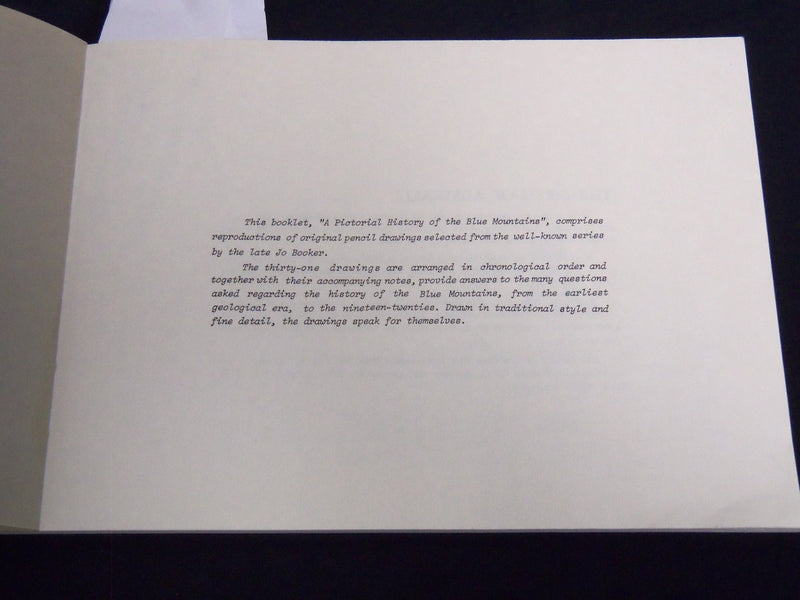 1974 A PICTORIAL HISTORY OF THE BLUE MOUNTAINS BOOK - SOFTCOVER - J 8715