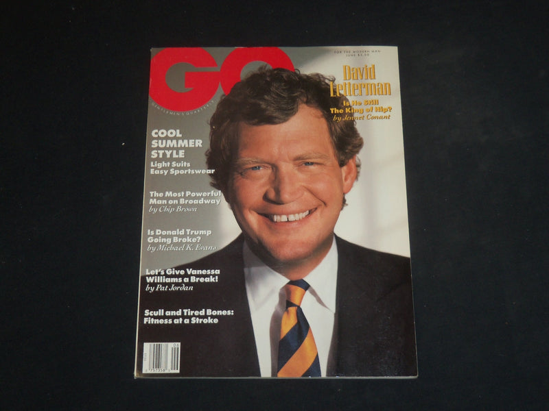 1990 JUNE GQ MAGAZINE - DAVID LETTERMAN COVER - SP 3423