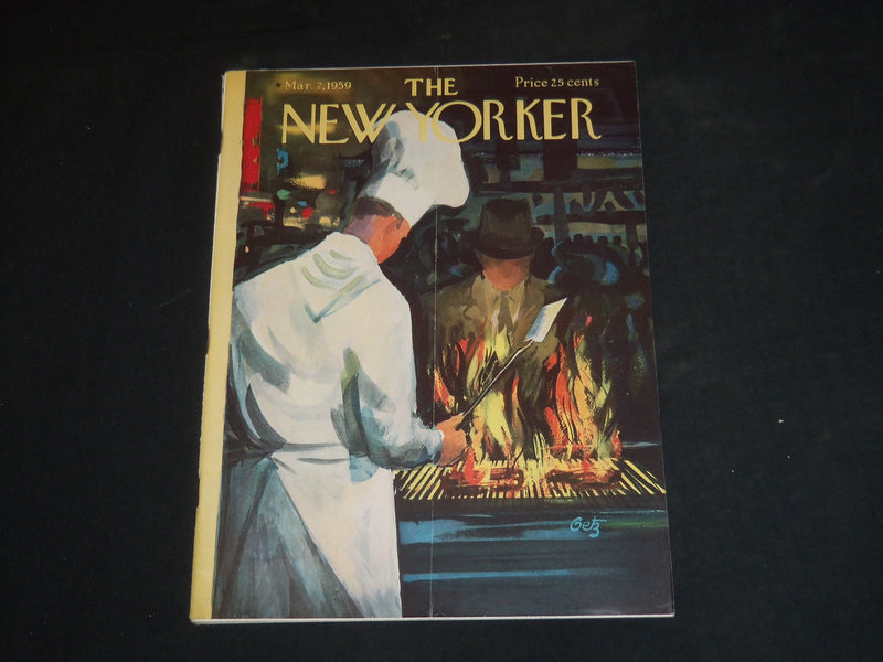 1959 MARCH 7 THE NEW YORKER MAGAZINE - ILLUSTRATED COVER - NY 1054