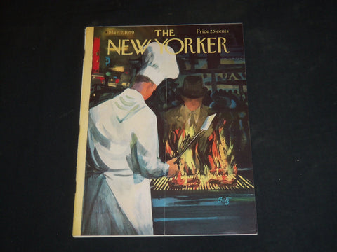 1959 MARCH 7 THE NEW YORKER MAGAZINE - ILLUSTRATED COVER - NY 1054