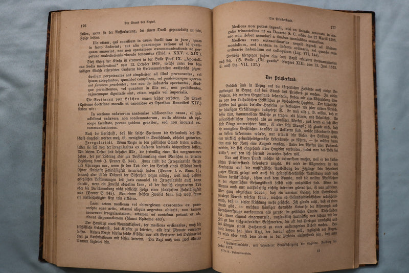 1881 PASTORAL MEDICIN - GERMAN MEDICAL HARDCOVER BOOK - KD 9679