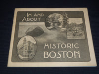 1930'S IN AND ABOUT HISTORIC BOSTON VIEW BOOK - GREAT PHOTOS - J 7921