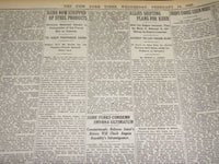 1923 FEBRUARY 14 NEW YORK TIMES - RUHR MOVE DISASTROUS SAYS BONAR LAW - NT 8502
