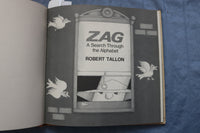 1976 ZAG - A SEARCH THROUGH THE ALPHABET HARDCOVER BOOK BY ROBERT TALLON- K 668