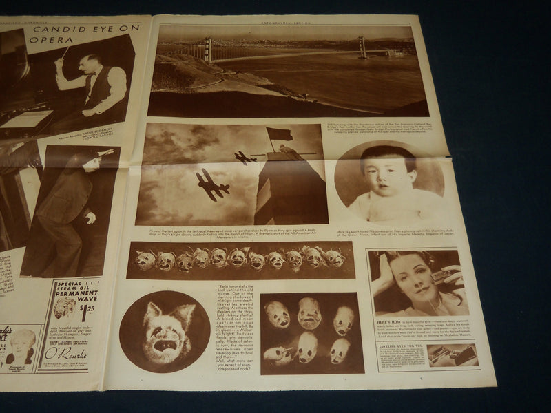 1937 JANUARY 3 SAN FRANCISCO CHRONICLE ROTO SECTION - TIME STOPS - NP 5098