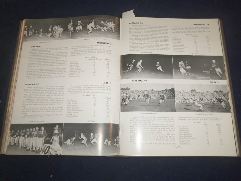 1955 THE COROLLA UNIV. OF ALABAMA YEARBOOK - TUSCALOOSA, AL- BART STARR -YB 2428