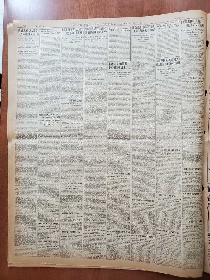 1921 DECEMBER 15 NEW YORK TIMES - DAIL TREATY DEBATE OPENS IN ANGER - NT 8056
