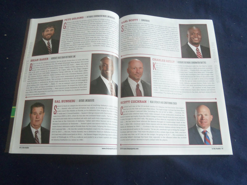 2019 LINDY'S SPORTS MAGAZINE - UNIVERSITY OF ALABAMA - TUA TAGOVAILOA - SP 1220E