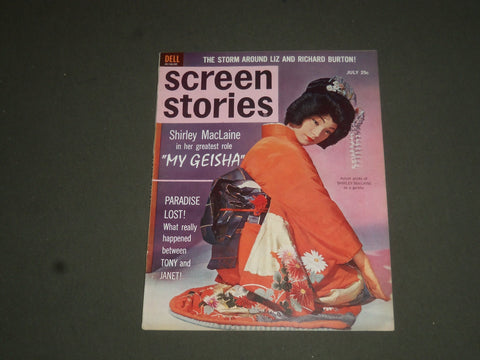 1962 JULY SCREEN STORIES MAGAZINE - SHIRLEY MACLAINE COVER - SP 7532
