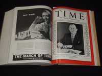 1937 APRIL-JUNE TIME MAGAZINE BOUND VOLUME - GREAT COVERS - NICE ADS - KD 3806M