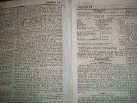 1822 JOHN BULL NEWSPAPER LOT OF 19 DIFF - PUBLISHED IN LONDON - #57-75 - NP 1504