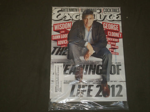 2012 JANUARY ESQUIRE MAGAZINE - GEORGE CLOONEY COVER - B 1977