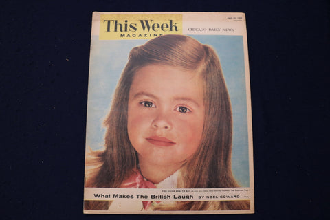 1956 APRIL 29 THIS WEEK MAGAZINE - JULIE HARRIS ARTICLE AND PHOTO - E 22991