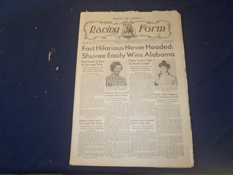 1969 AUGUST 11 THE DAILY RACING FORM - FAST HILARIOUS NEVER HEADED - NP 2534N
