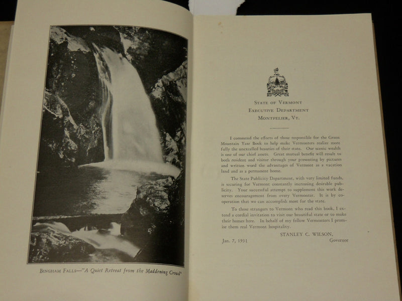 1931 MORRISVILLE VERMONT GREEN MOUNTAIN YEARBOOK - SOFTCOVER - J 6509