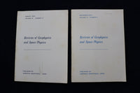 1974-1977 REVIEWS OF REOPHYSICS AND SPACE PHYSICS MAGAZINE - LOT OF 8 - O 3355