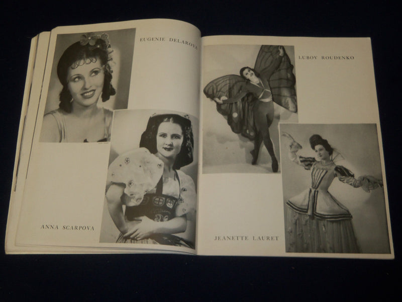 1938-1939 BALLET RUSSE DE MONTE CARLO PROGRAM - GREAT PHOTOS - B 6539