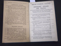 1899 MAY CATALOGUE OF GEOGRAPHY - BERNARD QUARITCH BOUND #188 - KD 2092