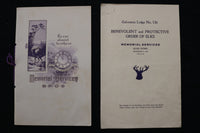 1903-1928 B.P.O. OF ELKS MEMORIAL PROGRAMS - LOT OF 17 - K 3052