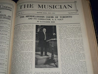 1912 THE MUSICIAN BOUND VOLUME NO. 17 PART 1 - GREAT PHOTOS & ADS - KD 2287