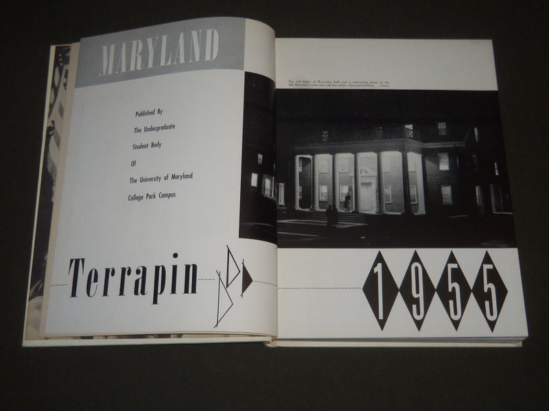 1955 TERRAPIN UNIVERSITY OF MARYLAND COLLEGE YEARBOOK - GREAT PHOTOS - YB 1165