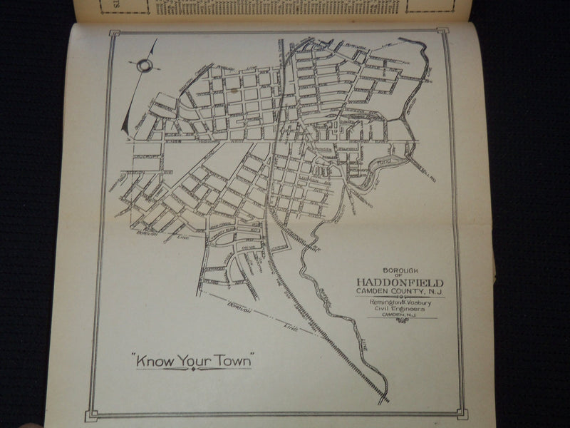 1931 BOROUGH DIRECTORY OF HADDONFIELD NEW JERSEY VOLUME 1 - J 8070
