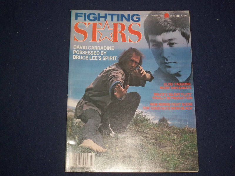 1978 FEBRUARY FIGHTING STARS MAGAZINE -ELVIS PRESLEY- CARRADINE- PHOTOS- ST 5991