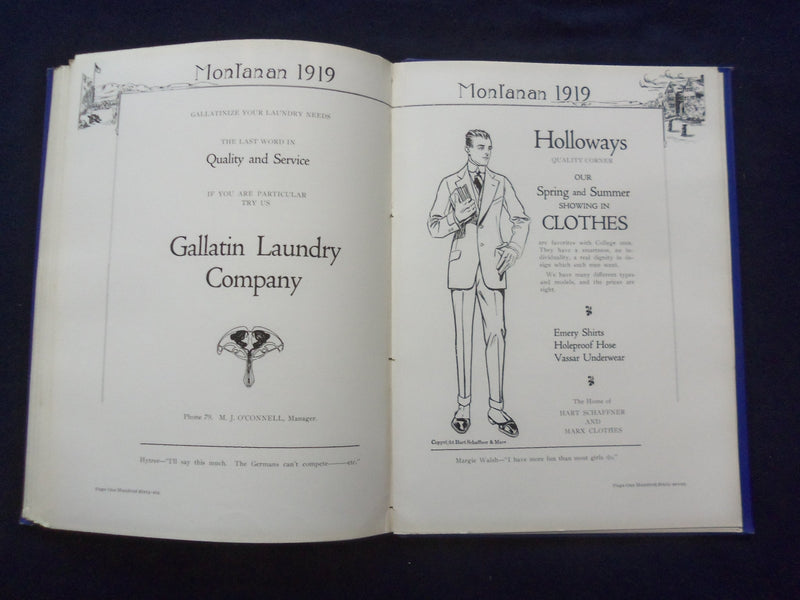 1919 MONTANAN MONTANA STATE UNIVERSITY YEARBOOK - BOZEMAN, MONTANA - YB 3081
