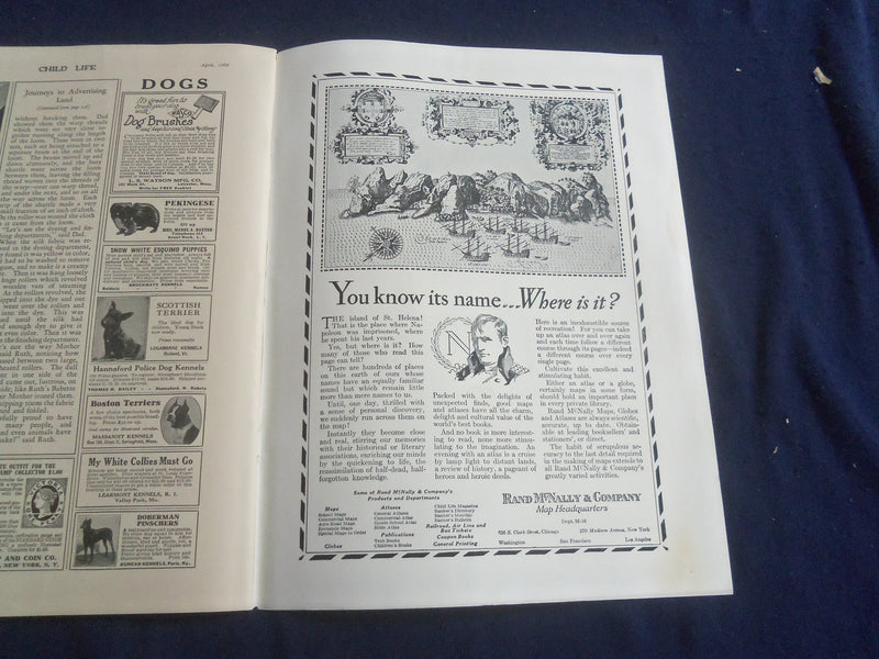 1928 APRIL CHILD LIFE MAGAZINE - GREAT ILLUSTRATED COVER - SP 6749M