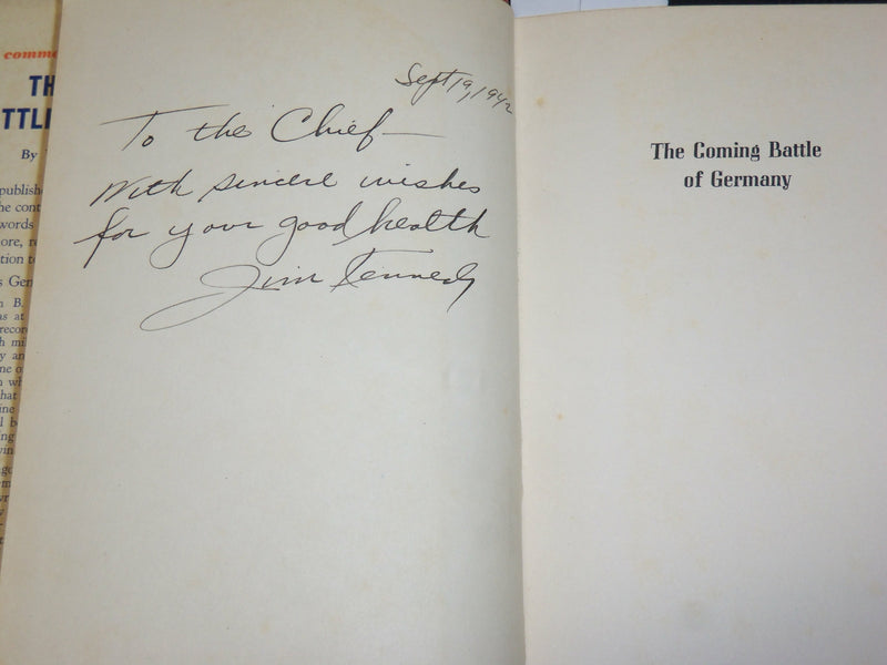 1942 THE COMING BATTLE OF GERMANY HARDCOVER BOOK BY WILLIAM B. ZIFF - KD 7537