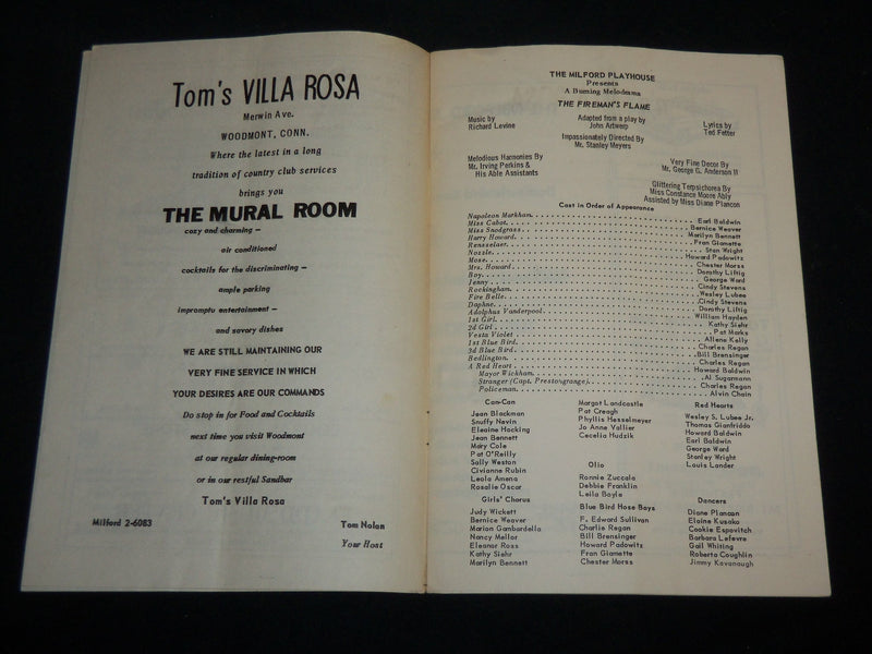1952-1953 MILFORD PLAYHOUSE THEATRE PROGRAM LOT OF 3 - CONNECTICUT - J 6754