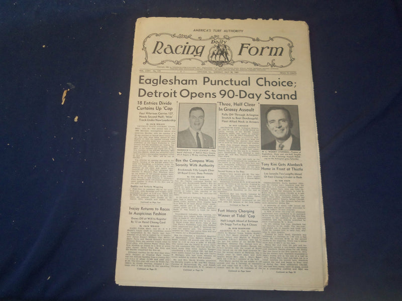1969 JULY 28 THE DAILY RACING FORM - EAGLESHAM PUNCTUAL CHOICE - NP 2534P
