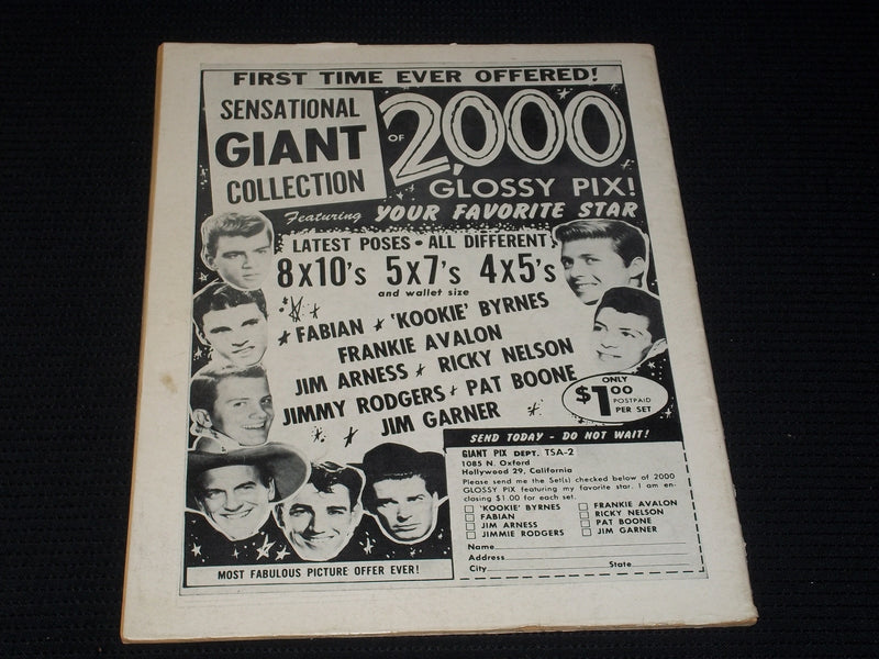 1960 AUGUST TEEN SCREEN MAGAZINE - PAT BOONE FRONT COVER - E 3885