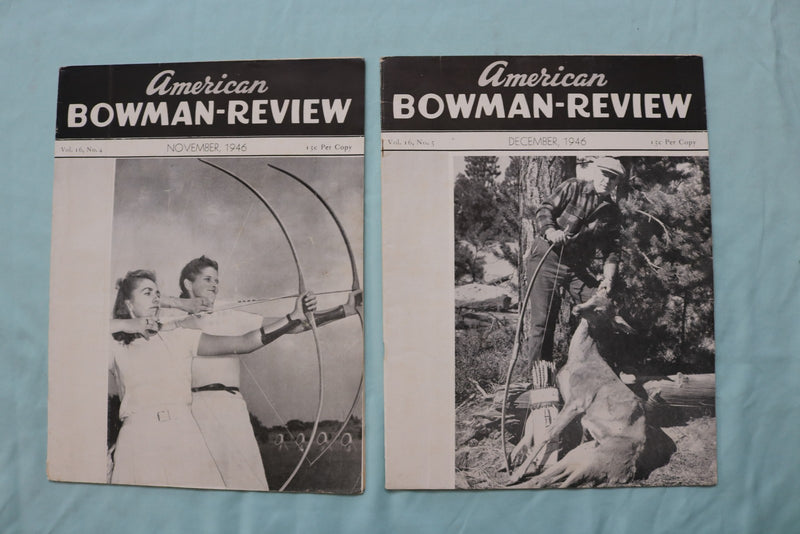 1946 AMERICAN BOWMAN-REVIEW MAGAZINE - COMPLETE YEAR - LOT OF 12 - O 3752